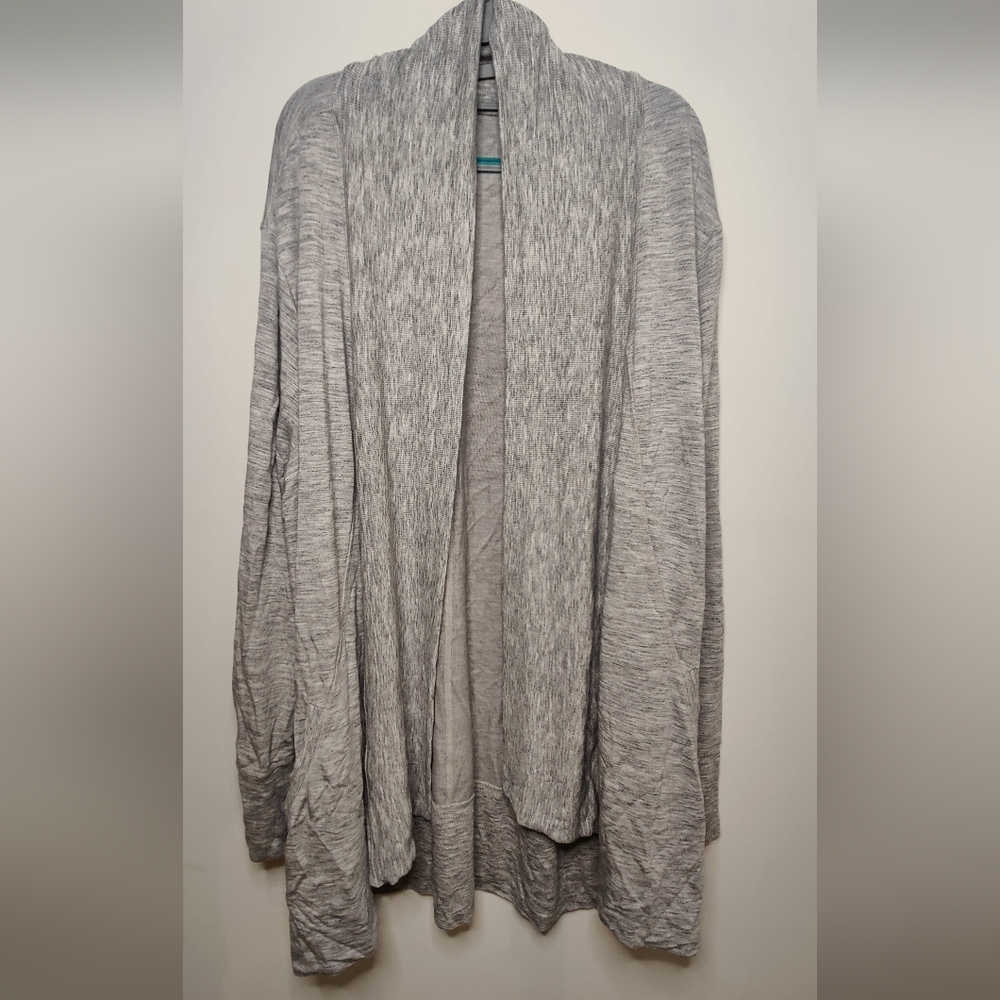 Athleta Light Gray Open Front Cardigan